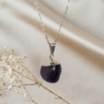 Foto de Cadena con piedra natural de Ojo de Ágata Violeta