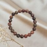 Foto de pulsera de piedras leopardina
