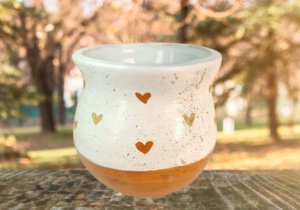foto de Mate de cerámica diseño PEPERINA dulce de leche
